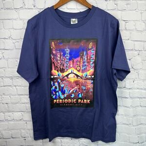 NWOT Disney Parks Pixar Elemental Periodic Park Holographic Element City Shirt L